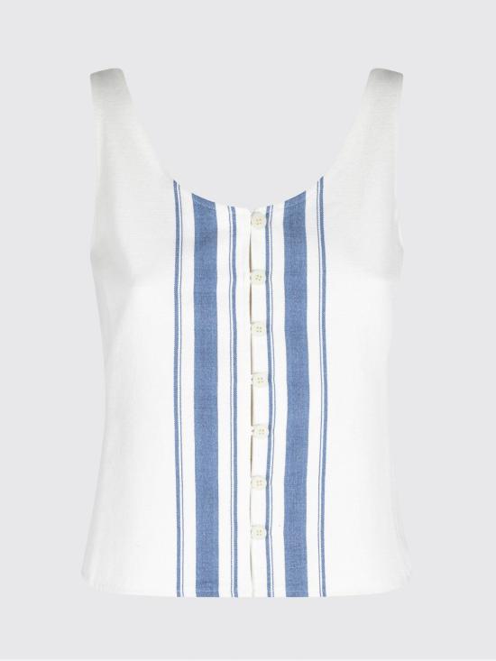 26SS 로우클래식 민소매 티셔츠 LCPS26TO01161 1198 Blue - LOW CLASSIC