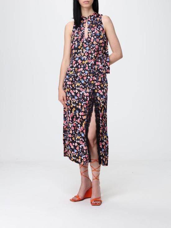 26SS 마 데 마가리타스 미디 스커트 MMABW01593 NE132 Black - MAR DE MARGARITAS