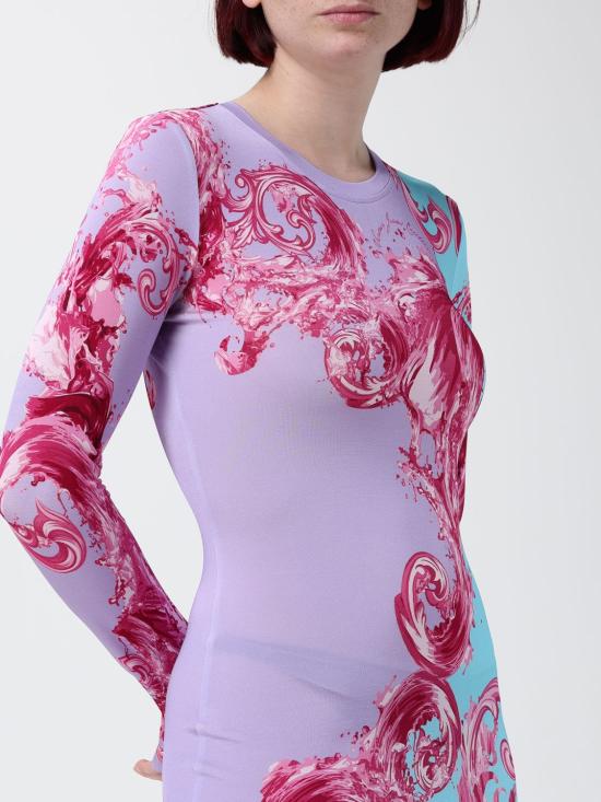 26SS 베르사체 롱 원피스 80HAO9P0JS547 203 Blue - VERSACE