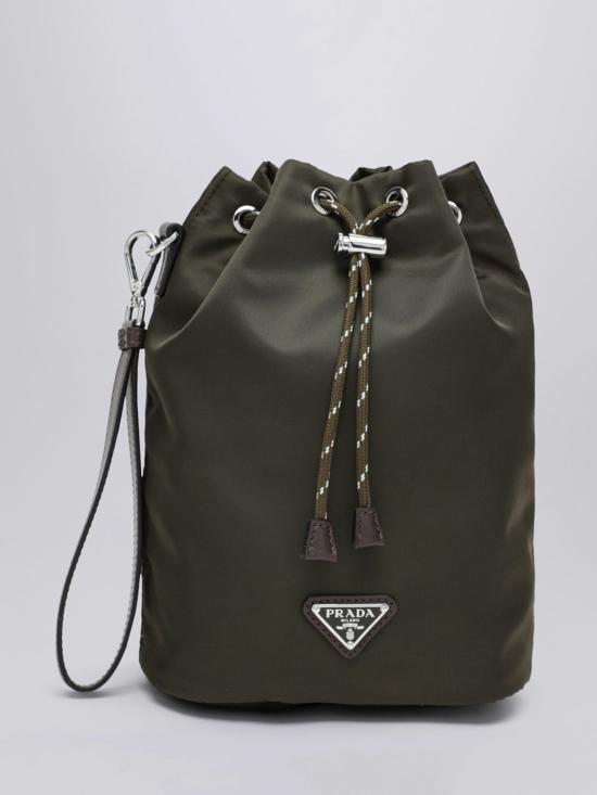 26SS 프라다 스피드락 리나일론 앤 레더 파우치 2NE0672HE1 F0334 Military