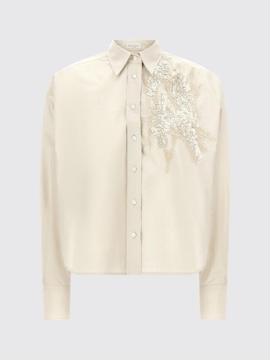 26SS 브루넬로 쿠치넬리 셔츠 M0F79RJ916 C9593 Beige - BRUNELLO CUCINELLI