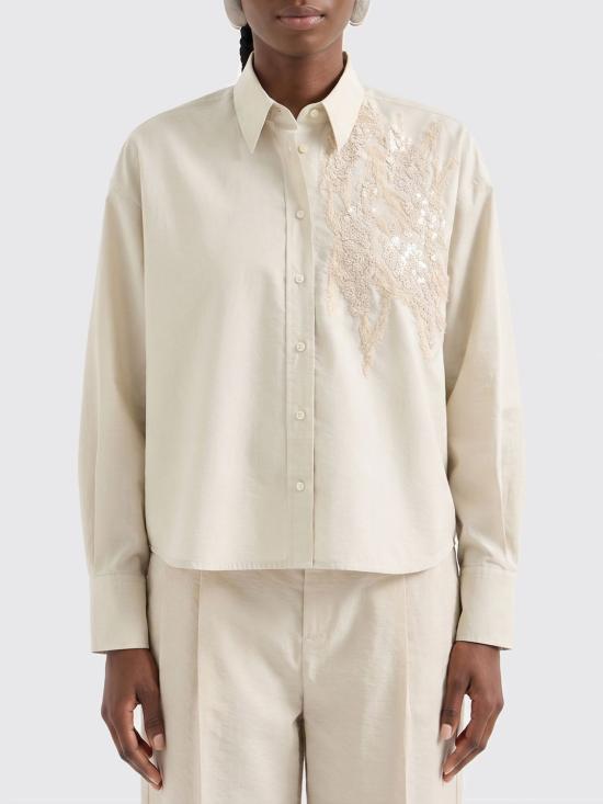 26SS 브루넬로 쿠치넬리 셔츠 M0F79RJ916 C9593 Beige