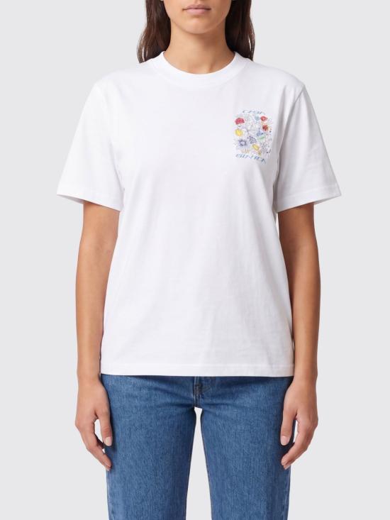 26SS 카사블랑카 반팔 티셔츠 WSS26JTS046 03 White