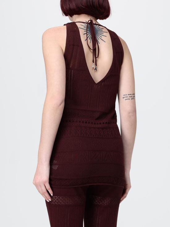 26SS 파트리지아페페 민소매 티셔츠 2K0383K332 B887 Brown - PATRIZIA PEPE