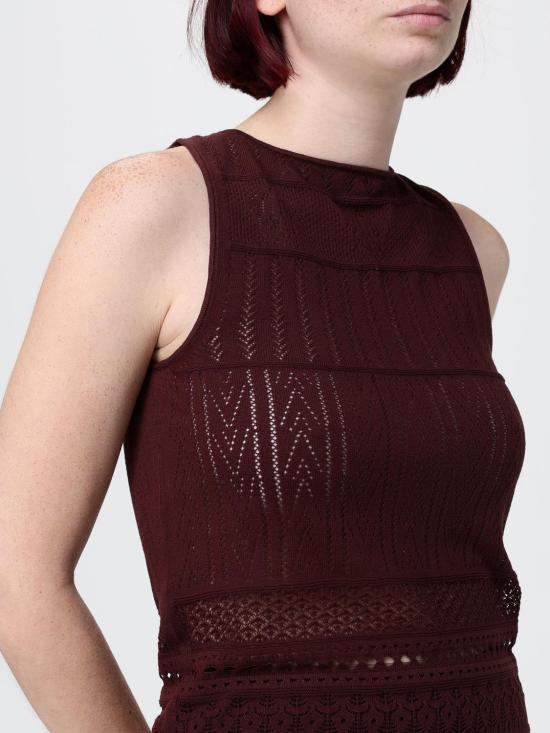 26SS 파트리지아페페 민소매 티셔츠 2K0383K332 B887 Brown - PATRIZIA PEPE