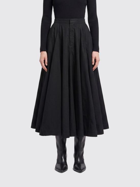 26SS 발렌시아가 고뎃 맥시 스커트 857766TQP13 1000 Black