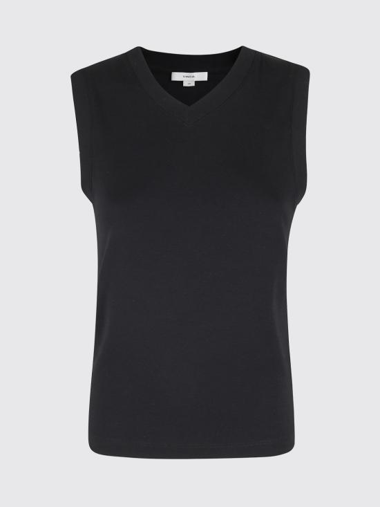 26SS 빈스 민소매 티셔츠 V172384886 001 Black - VINCE
