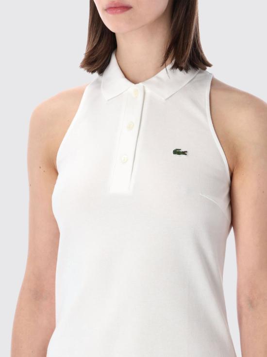 26SS 라코스테 롱 원피스 EF1452 001 White - LACOSTE