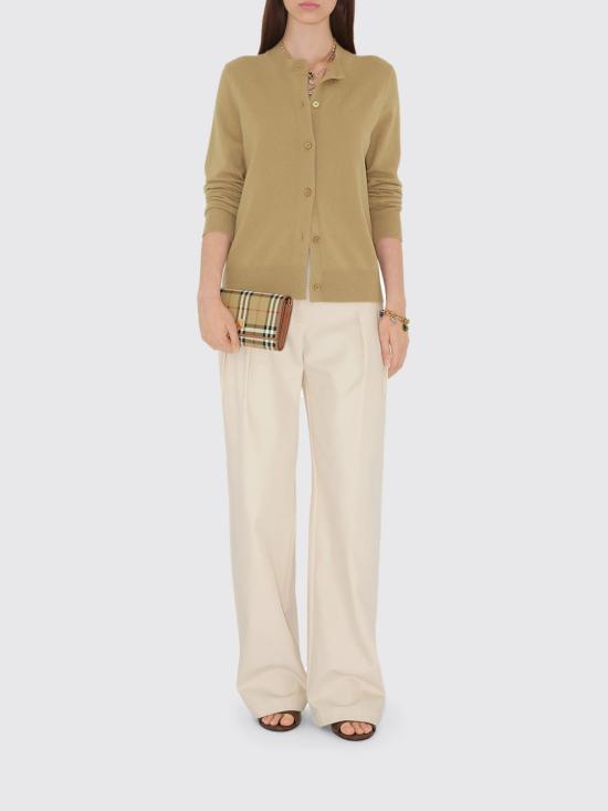 26SS 버버리 체크 체인 스트랩 월렛 8109798 Brown - BURBERRY