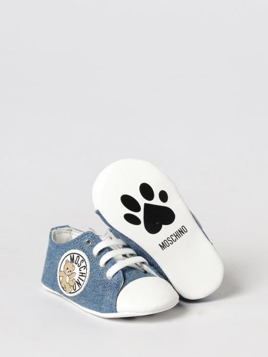 26SS [키즈] 모스키노 스니커즈 82893 01 Blue - MOSCHINO