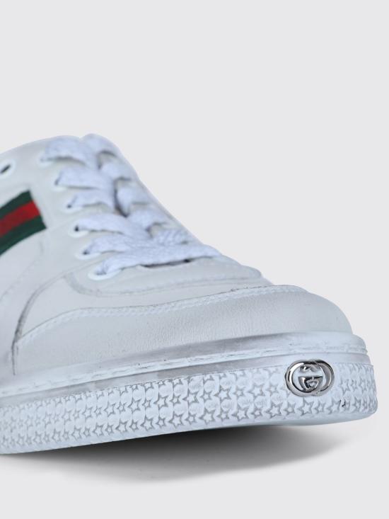 26SS 구찌 스트레치 로우탑 스니커즈 865056AAGFF 9099 White - GUCCI