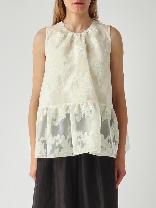 26SS 메이메이즈 민소매 티셔츠 M6ER03 824 White