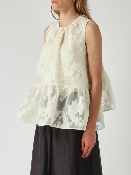 26SS 메이메이즈 민소매 티셔츠 M6ER03 824 White - MEIMEIJ