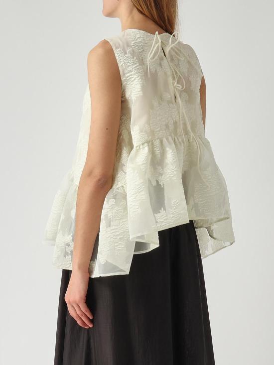 26SS 메이메이즈 민소매 티셔츠 M6ER03 824 White - MEIMEIJ