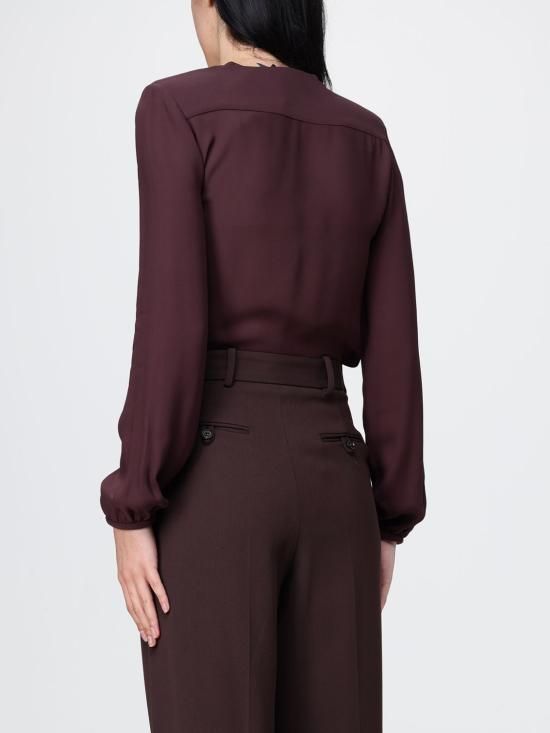 26SS 엘리자베타프랜치 블라우스 CB00762E2 644 Brown - ELISABETTA FRANCHI