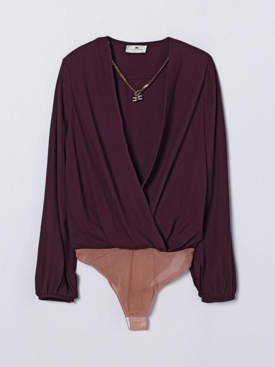 26SS 엘리자베타프랜치 블라우스 CB00762E2 644 Brown - ELISABETTA FRANCHI
