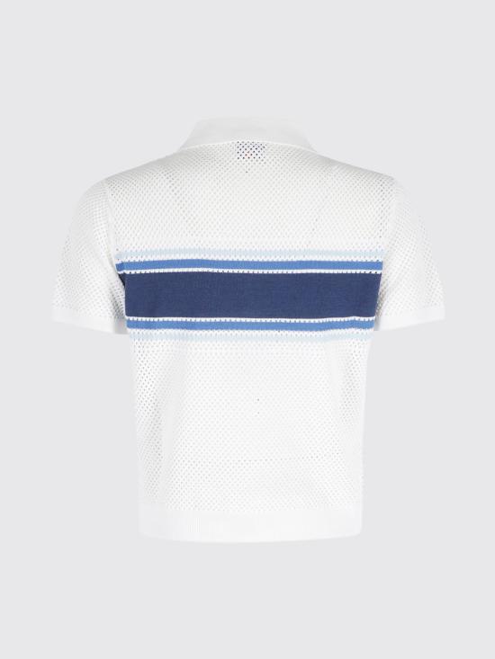 26SS 카사블랑카 폴로 티셔츠 WSS26KW1262 01 White - CASABLANCA