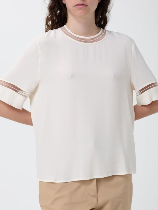 26SS 파비아나 필리피 반팔 티셔츠 TPD266F289L775 L775 Dove Grey - FABIANA FILIPPI