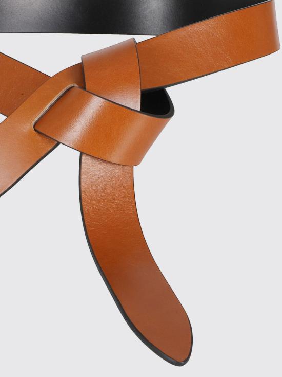 26SS 이자벨마랑 레체 타이 업 레더 벨트 CE011CFAA1B47A BKNL Black - ISABEL MARANT