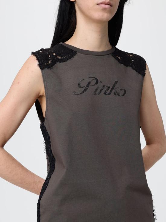 26SS 핑코 반팔 티셔츠 106562A383 L64 Brown - PINKO