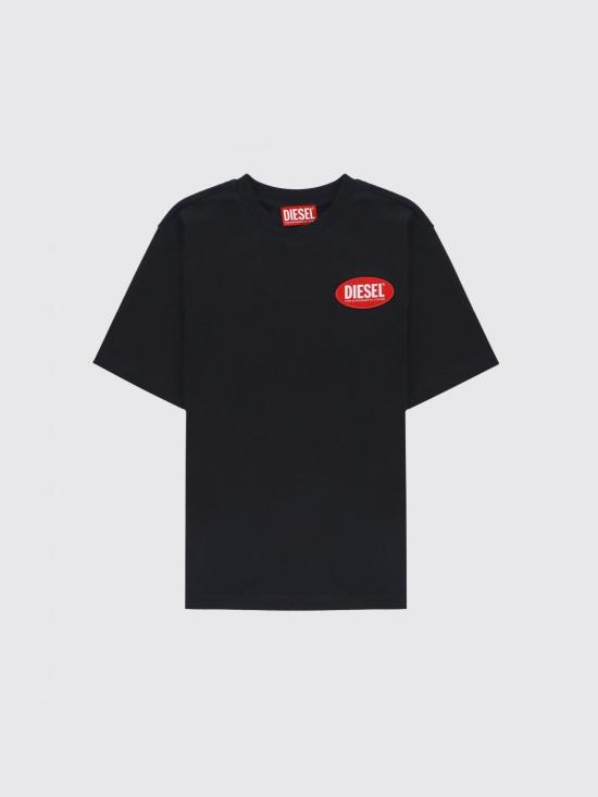 26SS [키즈] 디젤 티셔츠 J02469KYAUN K900 Black