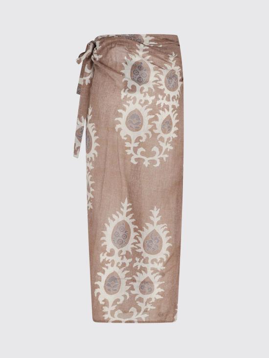 26SS 바잘 디럭스 롱 스커트 PAREO1000 106 Brown - BAZAR DELUXE