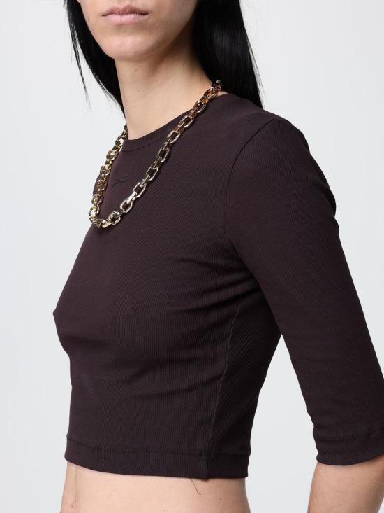 26SS 핑코 반팔 티셔츠 106635A32C M28 Brown - PINKO