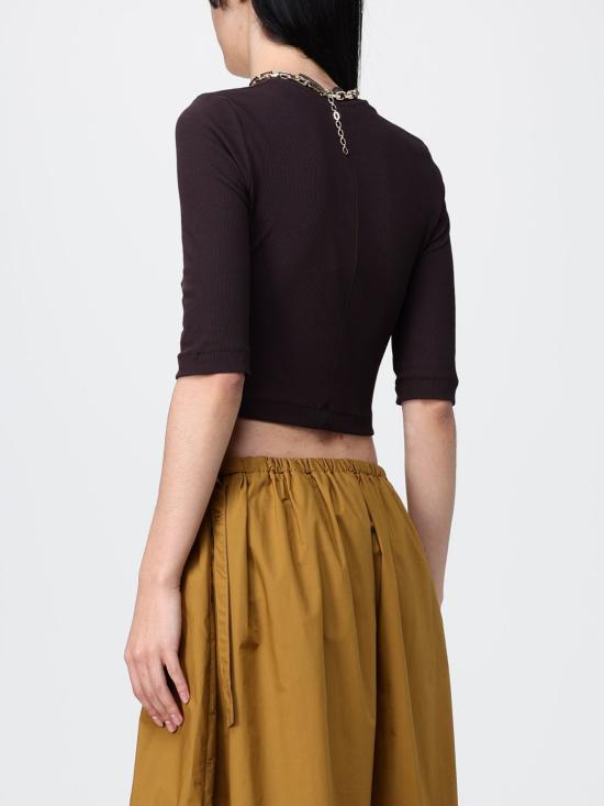 26SS 핑코 반팔 티셔츠 106635A32C M28 Brown - PINKO