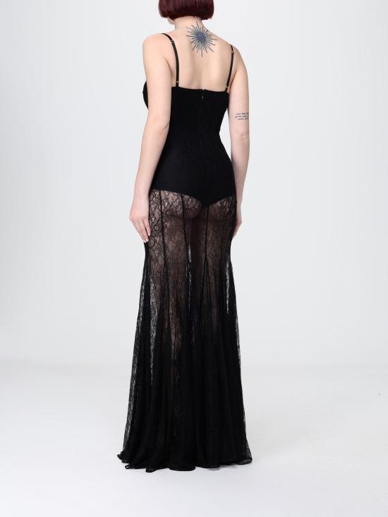 26SS 엘리자베타프랜치 롱 원피스 ABR0862E2 110 Black - ELISABETTA FRANCHI