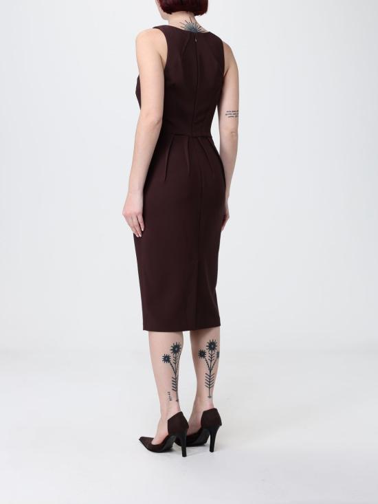 26SS 엘리자베타프랜치 롱 원피스 AB94162E2 644 Brown - ELISABETTA FRANCHI