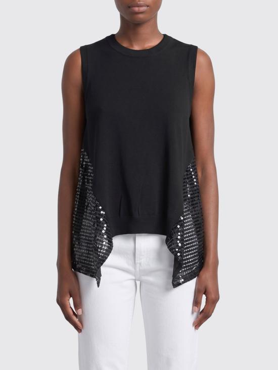 26SS 메이메이즈 민소매 티셔츠 M6PZ57 100 Black