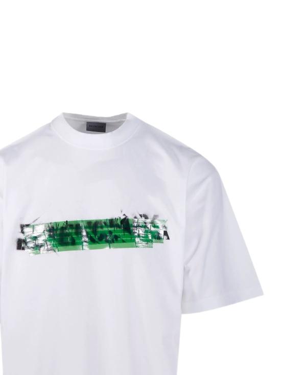 26SS 발렌시아가 반팔 티셔츠 764235TUVI6 9000 WHITE - BALENCIAGA