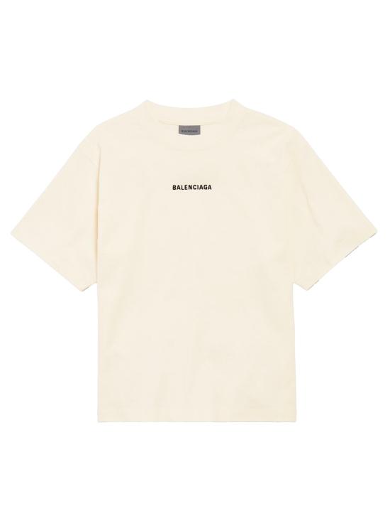 26SS 발렌시아가 백 미디엄 핏 티셔츠 850990TTVJ1 9020 WHITE