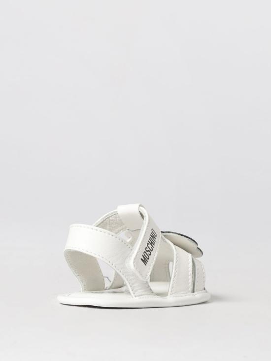 26SS [키즈] 모스키노 샌들 82881 01 White - MOSCHINO