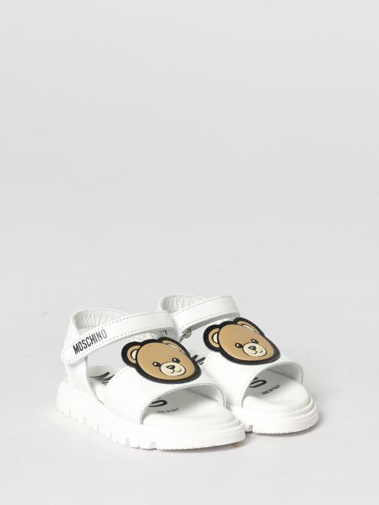 26SS [키즈] 모스키노 슈즈 82931 01 White - MOSCHINO