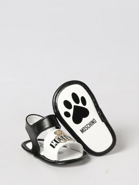 26SS [키즈] 모스키노 샌들 82872 01 White - MOSCHINO