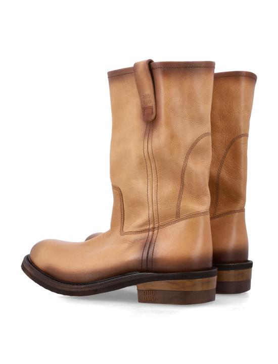 26SS 미우미우 부츠 5U680EFA0455OD F0054 LIGHT TAN - MIU MIU