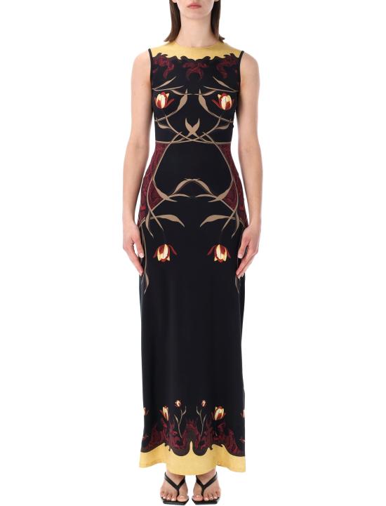 26SS 마린세르 롱 원피스 WDR479ACJER0118 BK97 BLACK RED