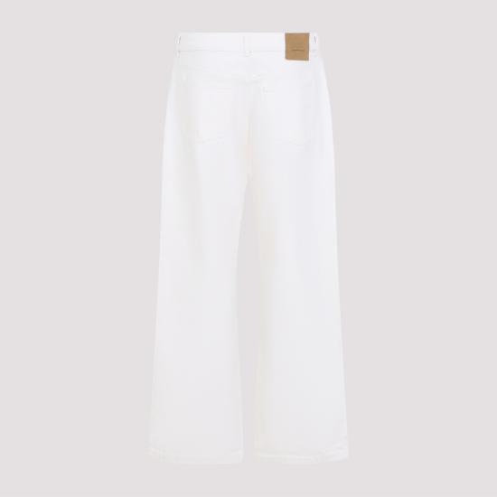 26SS 아미 코튼 라지 핏 진 HTR450DE0126 136 WHITE - AMI