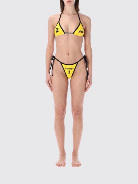 26SS 오토링거 원피스 수영복 10280182802 YLWBLK Yellow