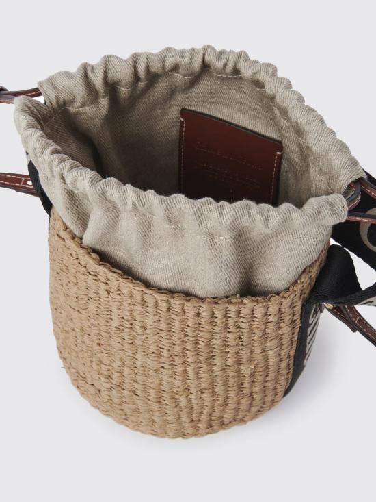 26SS 끌로에 우디 스몰 바스켓백 CHC23AS381L18 915 Black - CHLOE