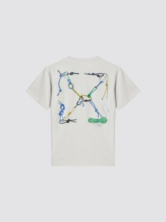 26SS [키즈] 오프화이트 티셔츠 OBAA002S26JER00B 0050 White - OFF WHITE