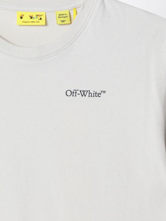 26SS [키즈] 오프화이트 티셔츠 OBAA002S26JER00B 0050 White - OFF WHITE