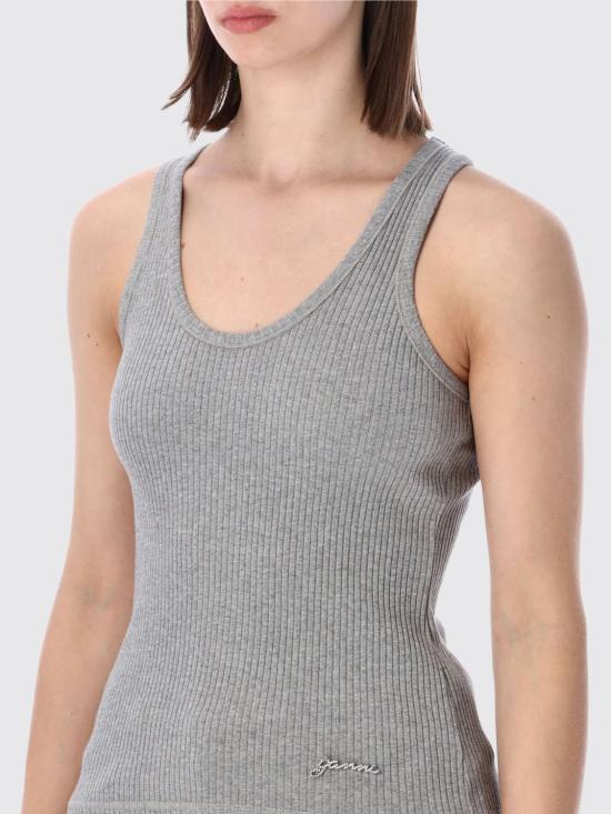 26SS 가니 탑 A1050166 920 Grey - GANNI