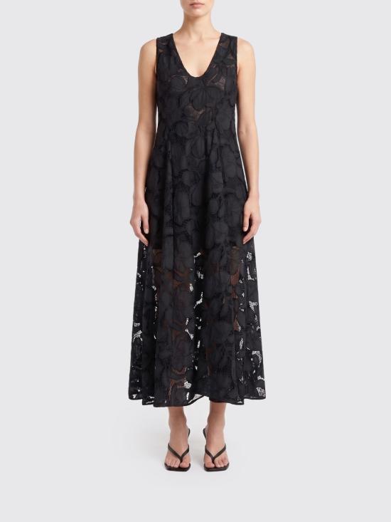 26SS 메이메이즈 롱 원피스 M6EAC4 100 Black