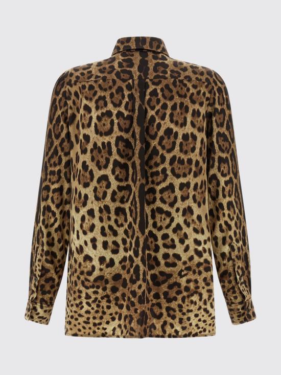 26SS 돌체앤가바나 레오파드 프린트 새틴 셔츠 F5S48TFS1GT HY13M Multicolor - DOLCE & GABBANA