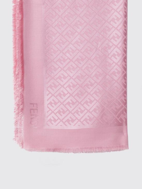 26SS 펜디 오가닉 실크 울 FF 숄 FXT069AJW7 F1WNO Pink - FENDI