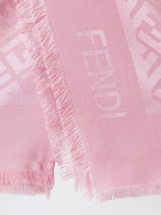 26SS 펜디 오가닉 실크 울 FF 숄 FXT069AJW7 F1WNO Pink - FENDI