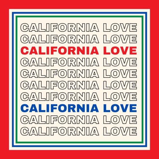  두샨트 머플러/스카프 . 아치 반다나 9호 캘리포니아 러브 인 프라이머리 컬러