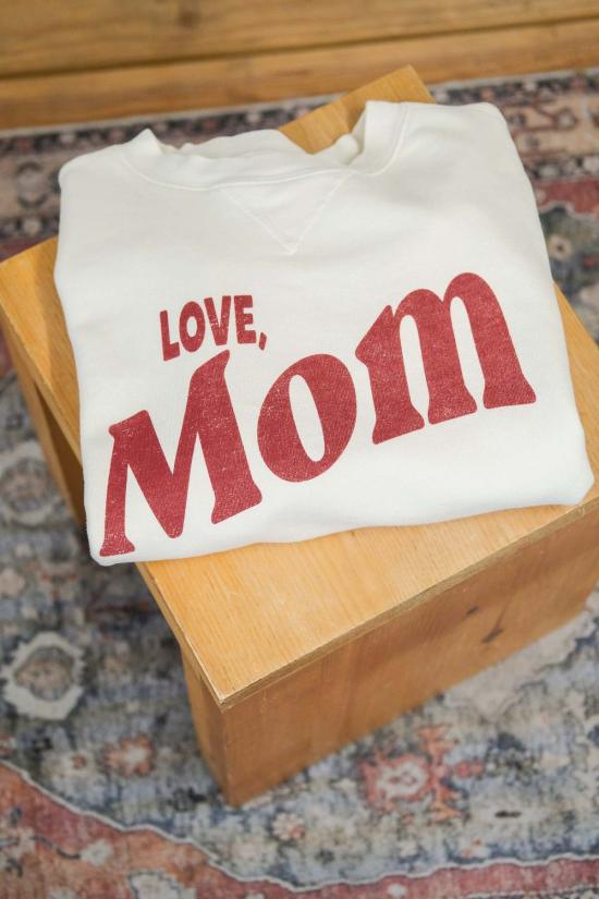  베스트 리가즈 스웨터 엄마가 보내는 안부 엽서 기념 스웨트셔츠 빈티지 화이트 - BEST REGARDS